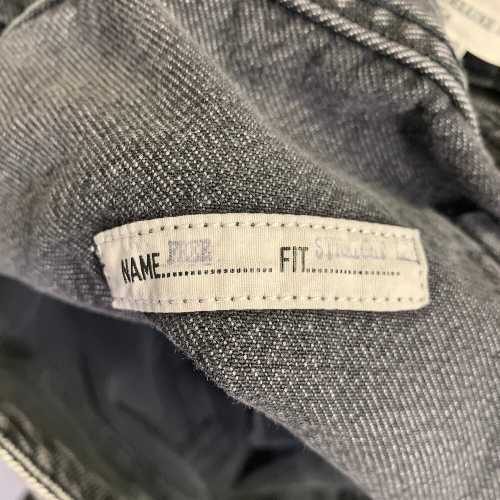 GOLDEN GOOSE Size M Grey Cotton Tapered Distressed Jeans - Picture 7 of 9